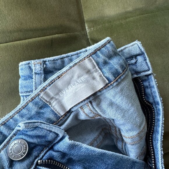 Everlane Straight Leg Jeans Women’s Size 27 Light Wash High Rise Classic Denim - Picture 2 of 3